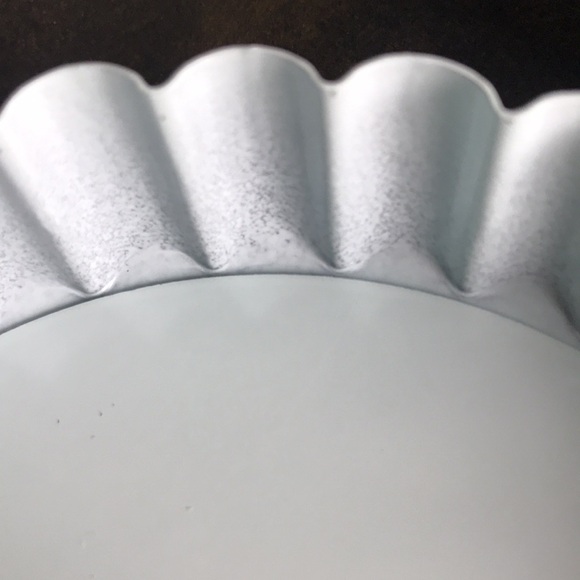 NWOT Quiche tartlet pie flutted pans light mint green non stick removable bottom - Picture 11 of 12